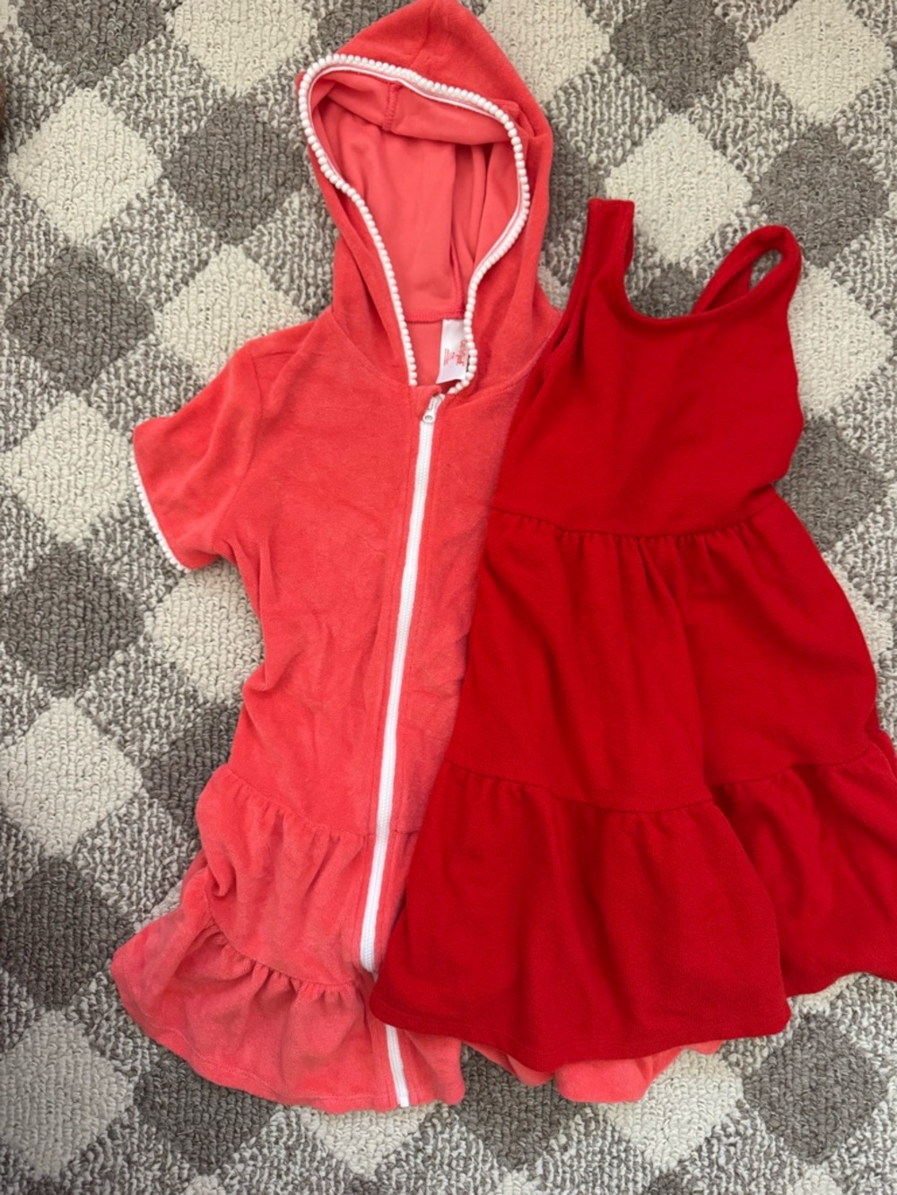 Cat & Jack Red and Coral Girls' Swim Cover-Ups